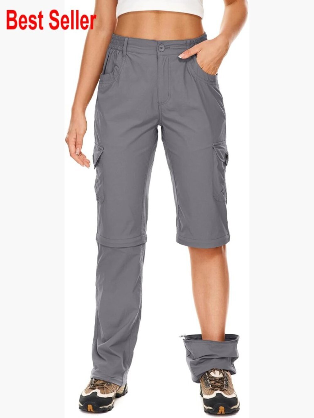 Convertible Hiking Pants Quick Dry Lightweight Zip Off Cargo Travel